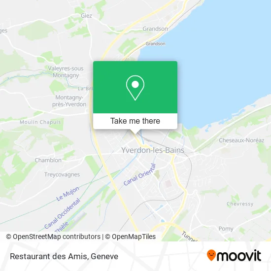 Restaurant des Amis map