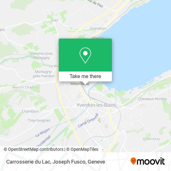Carrosserie du Lac, Joseph Fusco map