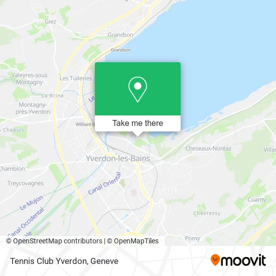 Tennis Club Yverdon map