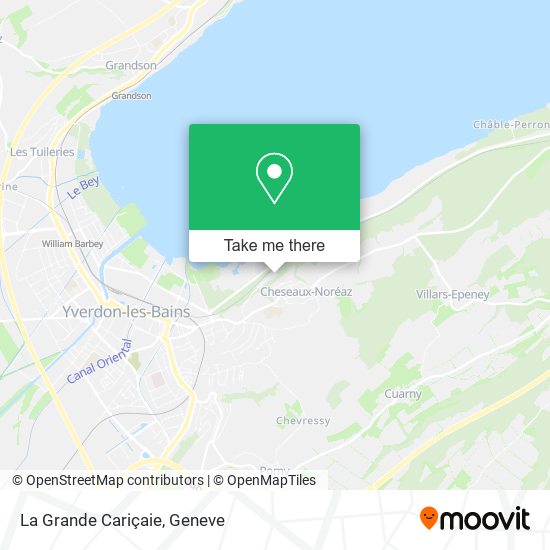 La Grande Cariçaie map