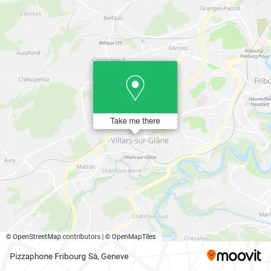 Pizzaphone Fribourg Sà map