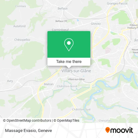 Massage Evasio map