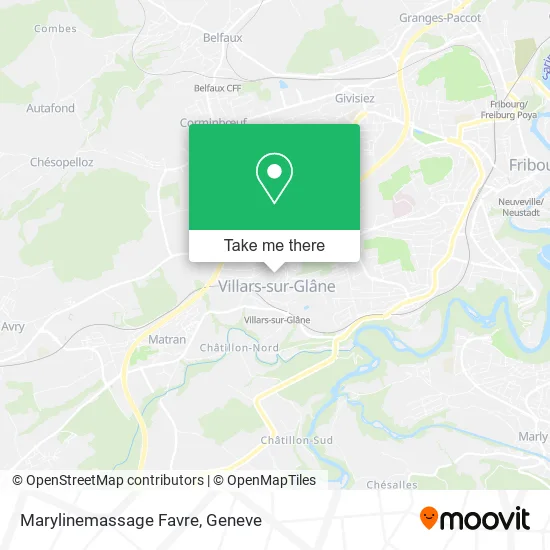 Marylinemassage Favre map