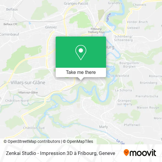 Zenkai Studio - Impression 3D à Fribourg map