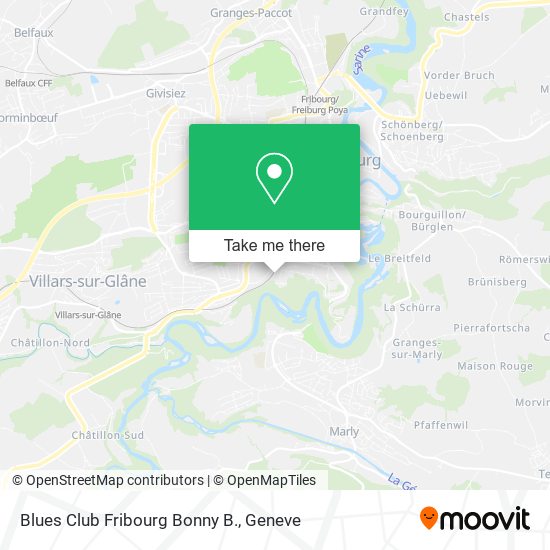 Blues Club Fribourg Bonny B. map