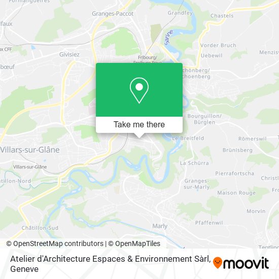 Atelier d'Architecture Espaces & Environnement Sàrl map
