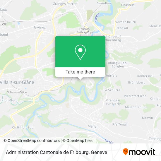 Administration Cantonale de Fribourg map