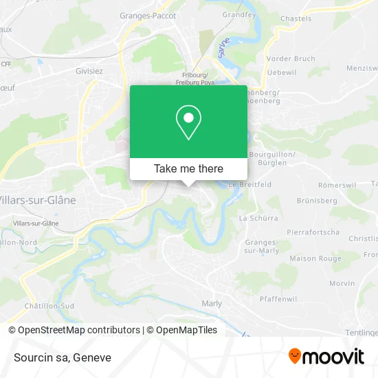 Sourcin sa map