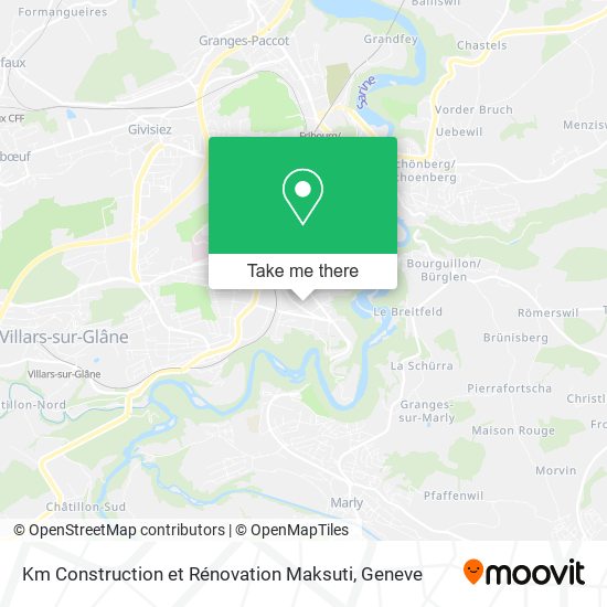 Km Construction et Rénovation Maksuti map