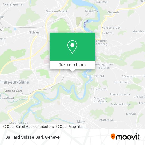 Saillard Suisse Sàrl map