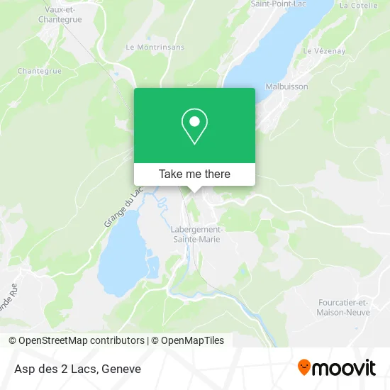 Asp des 2 Lacs map