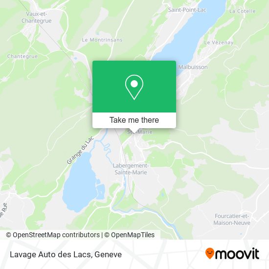 Lavage Auto des Lacs map