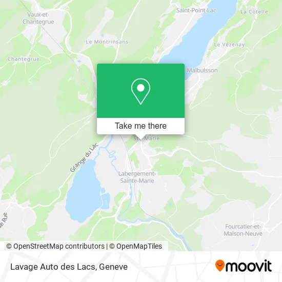 Lavage Auto des Lacs map