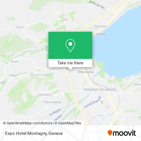 Expo Hotel Montagny map