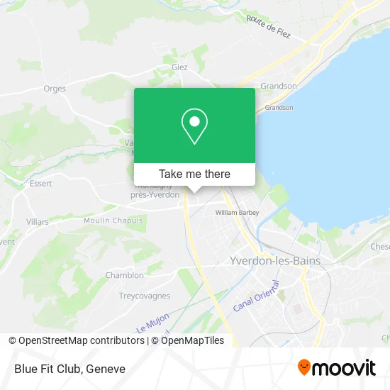 Blue Fit Club map