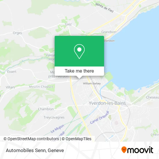Automobiles Senn map
