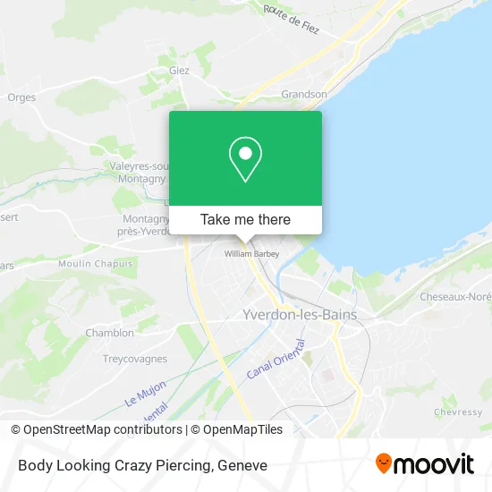 Body Looking Crazy Piercing map