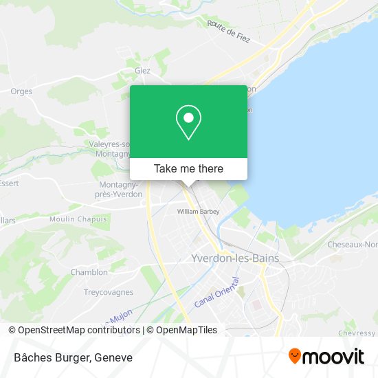 Bâches Burger map