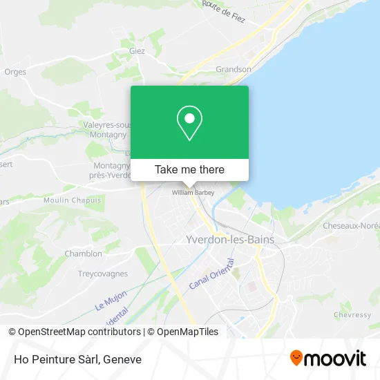 Ho Peinture Sàrl map