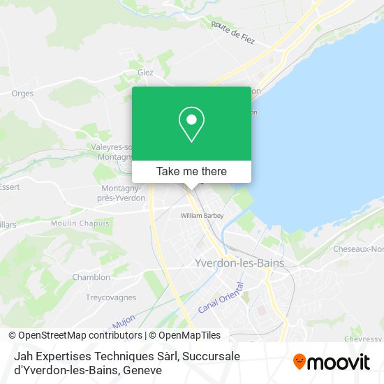 Jah Expertises Techniques Sàrl, Succursale d'Yverdon-les-Bains map