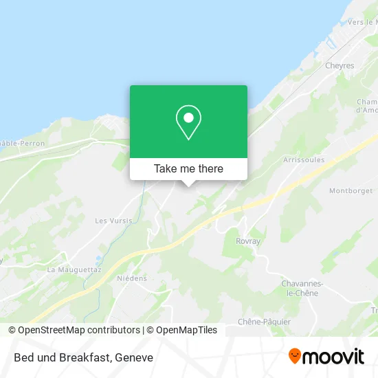 Bed und Breakfast map