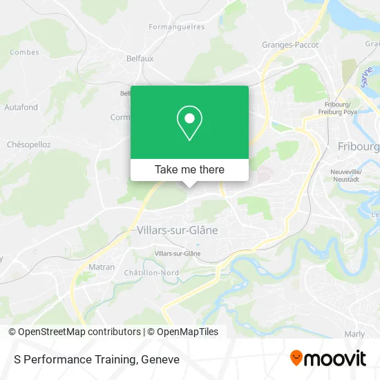 S Performance Training map