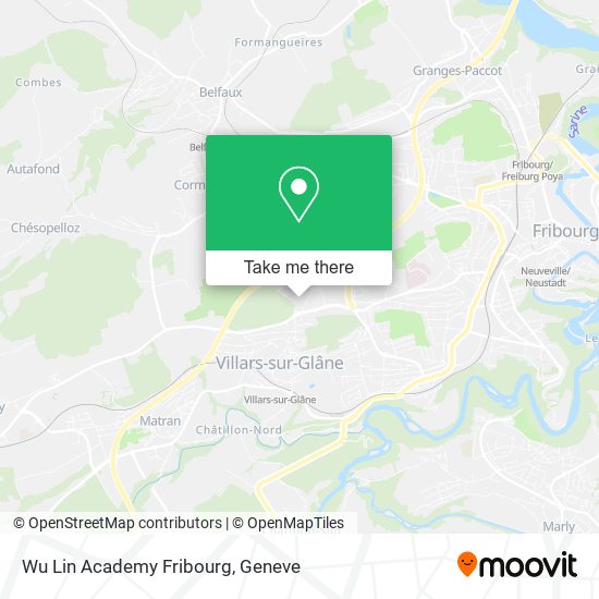 Wu Lin Academy Fribourg map