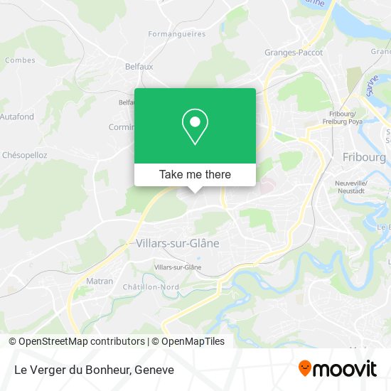 Le Verger du Bonheur map