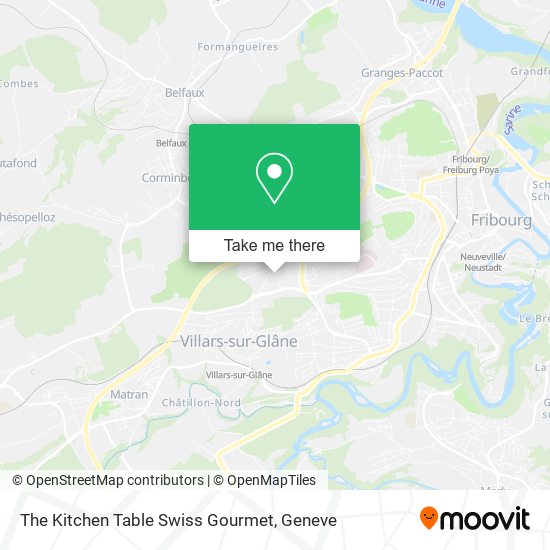 The Kitchen Table Swiss Gourmet map