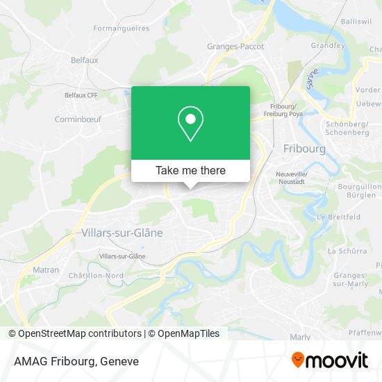 AMAG Fribourg map