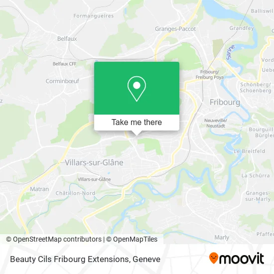 Beauty Cils Fribourg Extensions map
