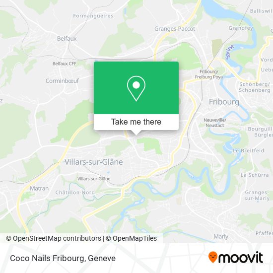 Coco Nails Fribourg map