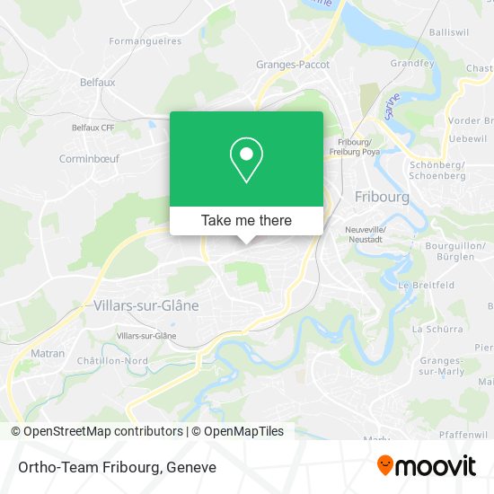 Ortho-Team Fribourg map