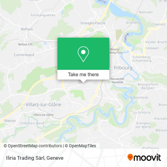 Iliria Trading Sàrl map