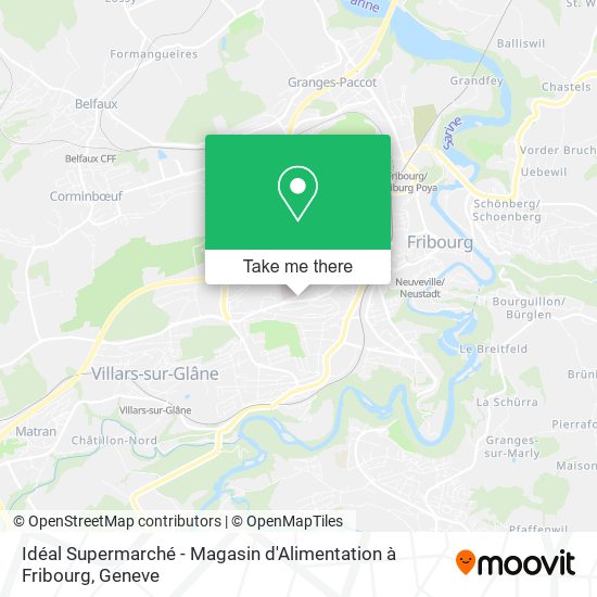 Idéal Supermarché - Magasin d'Alimentation à Fribourg map