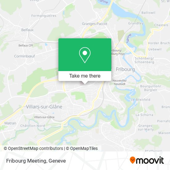 Fribourg Meeting map