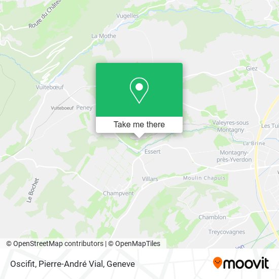 Oscifit, Pierre-André Vial map