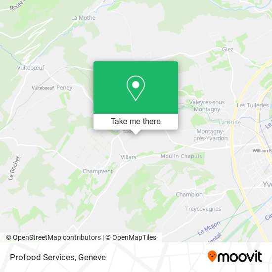 Profood Services map