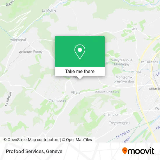 Profood Services map