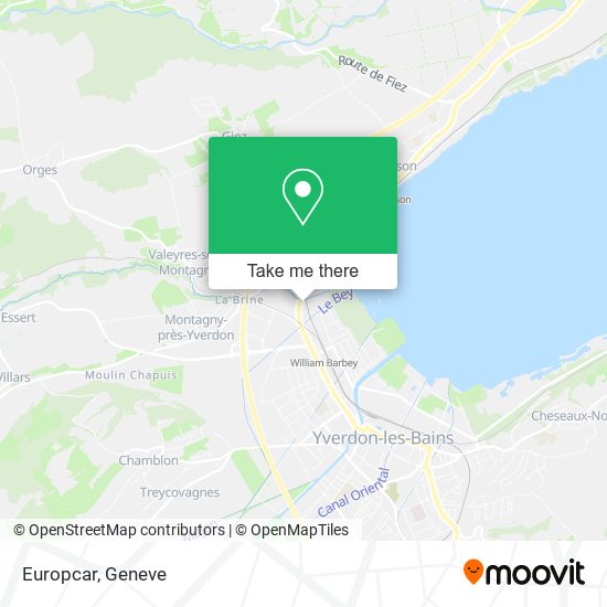 Europcar map