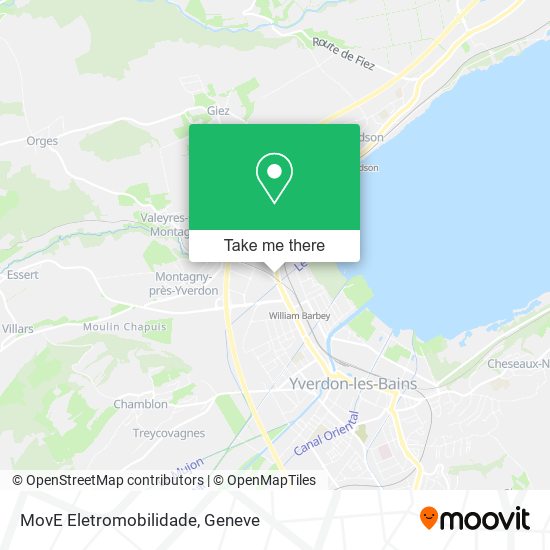 MovE Eletromobilidade map