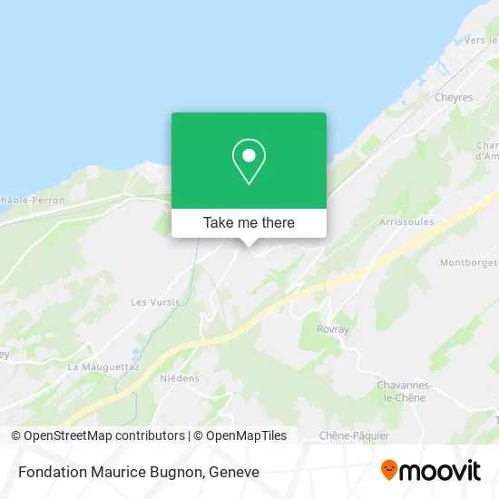 Fondation Maurice Bugnon map