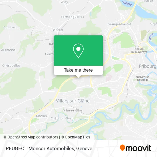 PEUGEOT Moncor Automobiles map