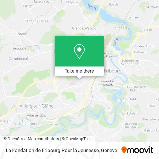 La Fondation de Fribourg Pour la Jeunesse map