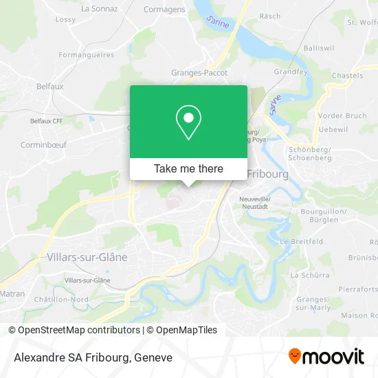 Alexandre SA Fribourg map