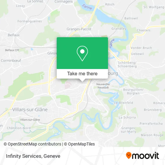 Infinity Services map