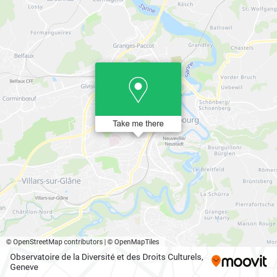 Observatoire de la Diversité et des Droits Culturels map