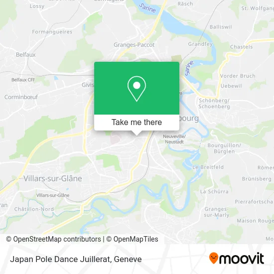 Japan Pole Dance Juillerat map