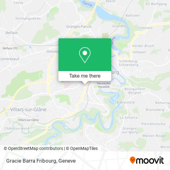 Gracie Barra Fribourg map