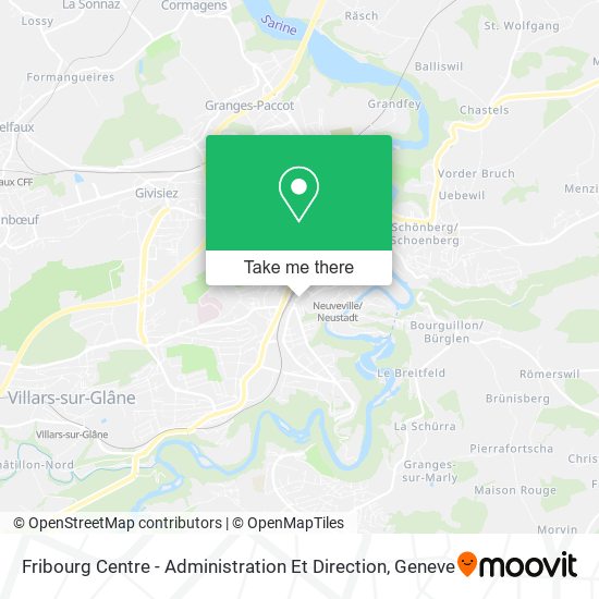 Fribourg Centre - Administration Et Direction map